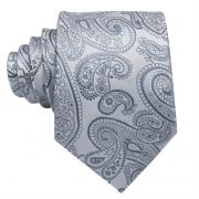 pánská kravata Grey Paisley LELE